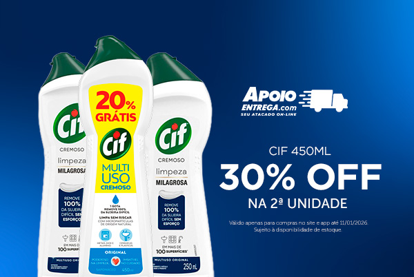CIF com 30% até 11/01